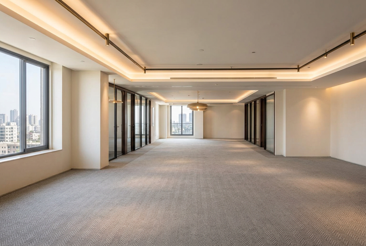 Coworking floor, Cairo before Mahran furniture was installed